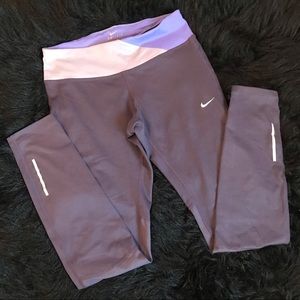 Nike Dri-Fit Running Tights Purple Size Small NWOT